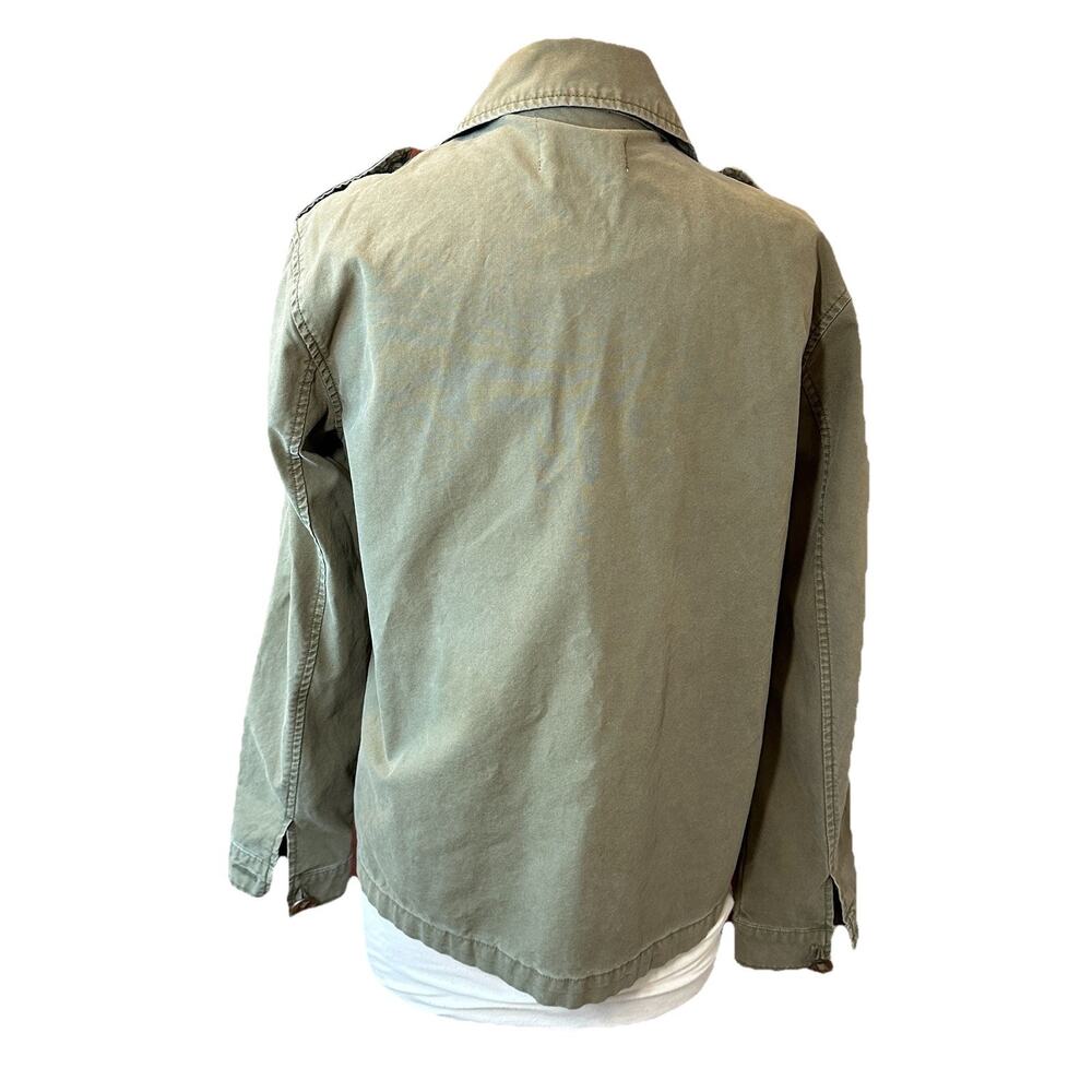 Life In Progress Womens Olive Green Utility Military Jacket Size Large - Picture 4 of 11